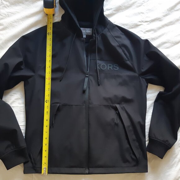 Michael Kors Tigres Hooded Black Jacket - Picture 10 of 15